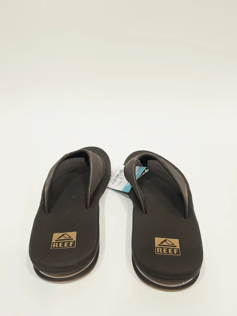 Reef Fanning Men's Dark Brown Padded Toe-Post Flip Flops Mens Size 13